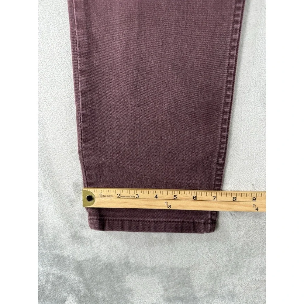 Levis 510 Pants Men's 38x32 Burgundy Skinny Jeans - Picture 8 of 13